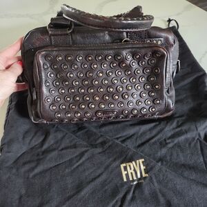 FRYE Studded Leather Handle Bag + Crossbody